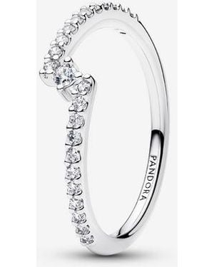 PANDORA Sparkling Split Pavé Ring - Metallic