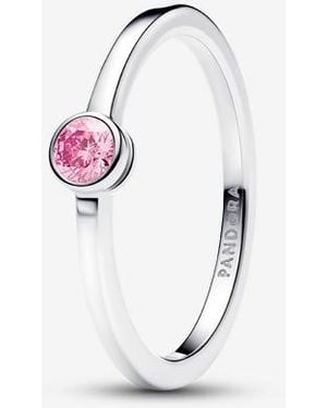 PANDORA Era Bezel Sterling Lab-Grown Diamond Ring - White