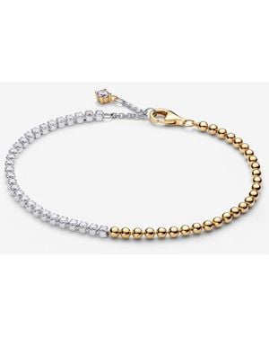 PANDORA Beads & Tennis Bracelet - Metallic