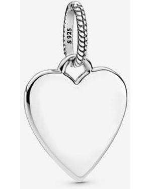 PANDORA Engravable Heart Tag Pendant - Metallic