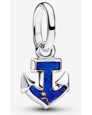 PANDORA Anchor Mini Dangle Charm - Blue