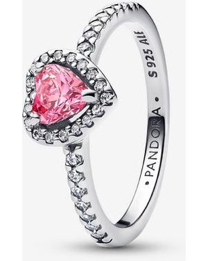 PANDORA Elevated Heart Ring - Metallic