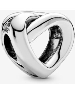 PANDORA Knotted Heart Charm - Metallic