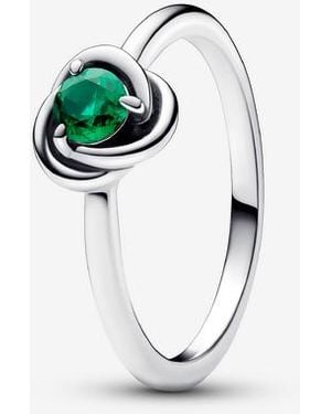 PANDORA May Birthstone Eternity Circle Ring - Green