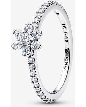 PANDORA Sparkling Flower Ring - Metallic