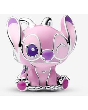 PANDORA Moments Disney Lilo And Stitch Angel Charm Sterling Silver Compatible Moments Pendant 793739c01 - Purple