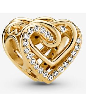 PANDORA 14k Gold Bracelet Charm Compatible Moments - Gift For Her - No - Metallic
