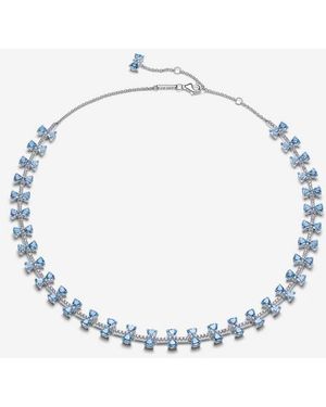 PANDORA Bridgerton Bow Necklace - Blue