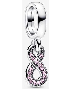 PANDORA Sparkling Infinity Dangle Charm - White