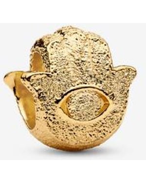 PANDORA Textured Hamsa Hand Mini Charm - Metallic