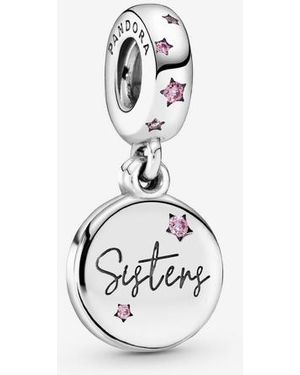PANDORA Forever Sisters Dangle Charm - White