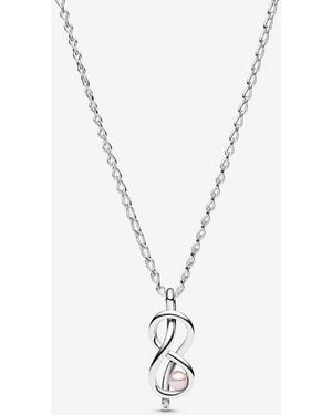 PANDORA Infinity Knot Collier Necklace - Metallic