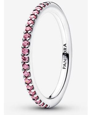 PANDORA Sparkling Band Ring - Pink