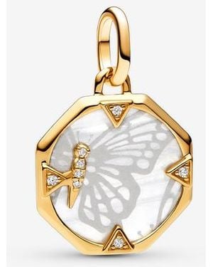 PANDORA Me Pearlescent Butterfly Medallion Charm - Metallic