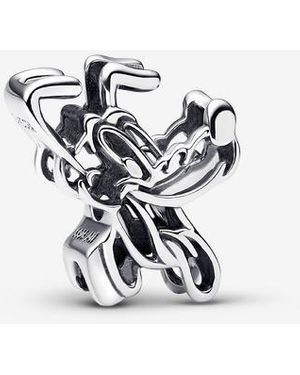PANDORA Disney Pluto Openwork Charm - White