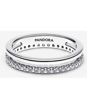 PANDORA Double Band Ring - Metallic