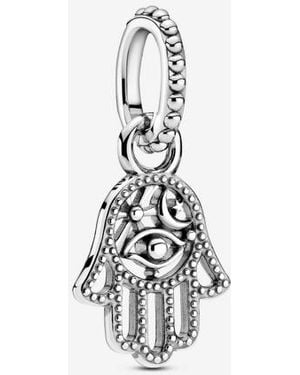 PANDORA Protective Hamsa Hand Dangle Charm - White