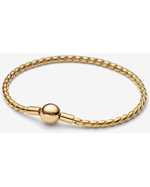 PANDORA Round Clasp Wing Chain Bracelet - Metallic
