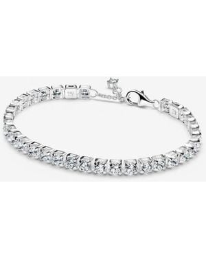 PANDORA Sparkling Bold Tennis Bracelet - Metallic