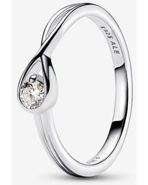PANDORA Infinite Sterling Lab-Grown Diamond Ring - Metallic