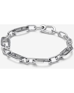 PANDORA Me Sterling Silver Link Bracelet With 5 Openable Links - Metallic