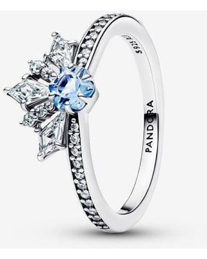 PANDORA Disney Frozen Queen Elsa Tiara Ring - Blue