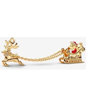 PANDORA Santa Sleigh Double Charm - Metallic