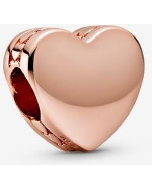 PANDORA Engravable Heart Charm - Pink