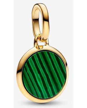 PANDORA Engravable Mini Medallion Charm - Green