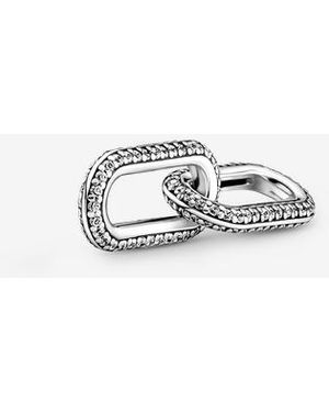 PANDORA Me Styling Pavé Double Link - White