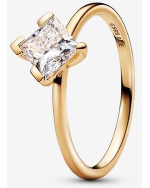 PANDORA Nova 14K Lab-Grown Diamond Ring - Metallic
