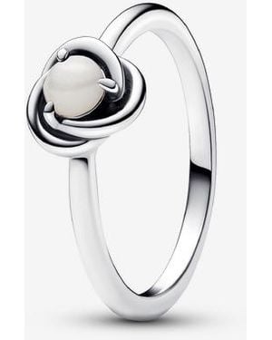 PANDORA June Birthstone Eternity Circle Ring - Metallic