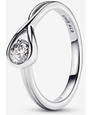 PANDORA Infinite Sterling Lab-Grown Diamond Ring - Metallic