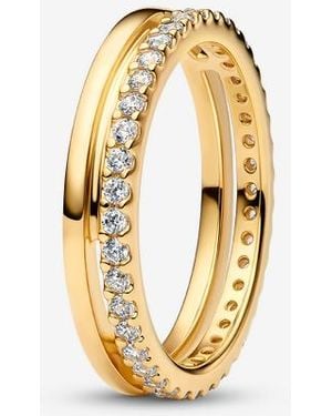 PANDORA Double Band Ring - Metallic