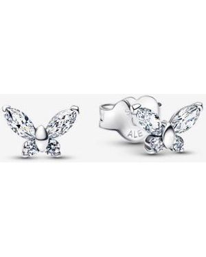 PANDORA Butterfly Stud Earrings - Metallic