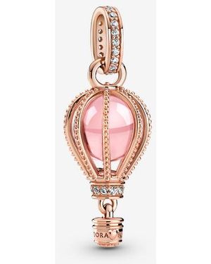 PANDORA Sparkling Hot Air Balloon Dangle Charm - Pink