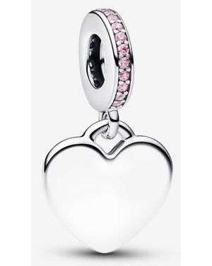 PANDORA Heart Stone Dangle Charm - White