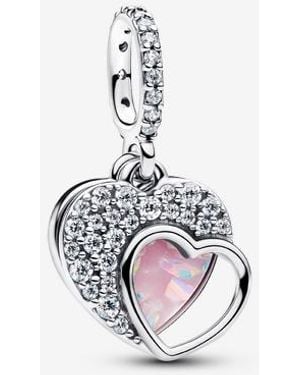 PANDORA Beautiful Mother Double Dangle Charm - White