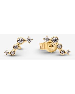 PANDORA Era Lab-Grown Diamond Droplet Stud Earrings - Metallic