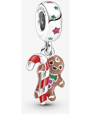 PANDORA Gingerbread Dangle Charm - Red