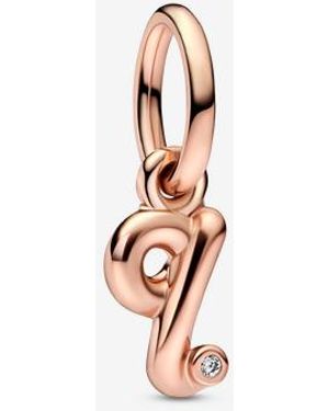PANDORA Letter Q Script Alphabet Dangle Charm - White