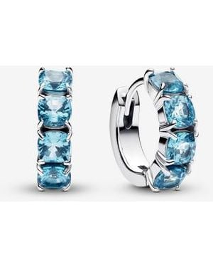 PANDORA Light Hoop Earrings - Blue