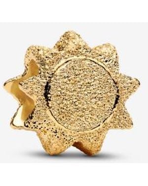 PANDORA Textured Sun Mini Charm - Metallic
