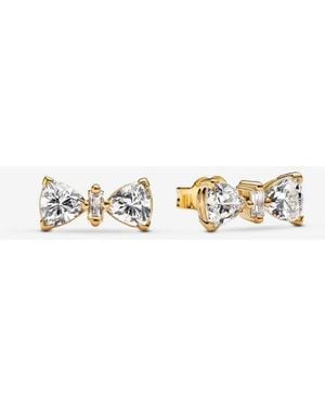 PANDORA Sparkling Bow Stud Earrings - White