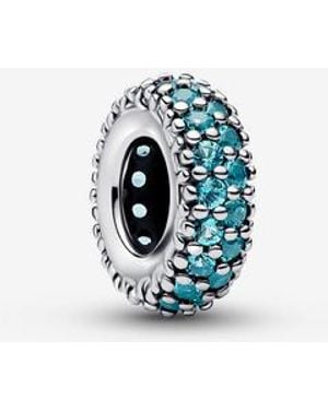 PANDORA Ice Stone Spacer Charm - Blue