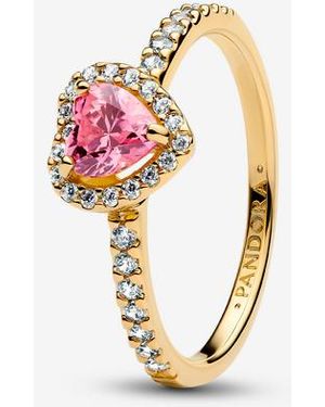 PANDORA Elevated Heart Ring - Metallic