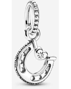 PANDORA Good Luck Horseshoe Dangle Charm - Metallic