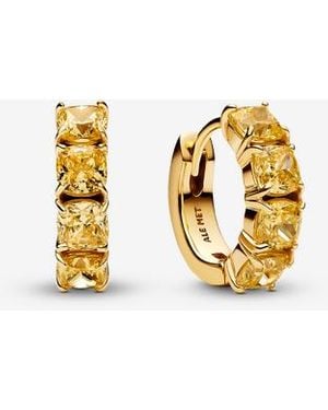 PANDORA Hoop Earrings - Metallic