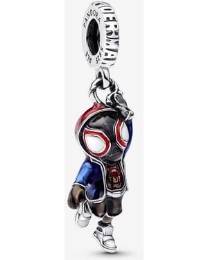 PANDORA Marvel's Spider- Miles Morales Dangle Charm - Blue