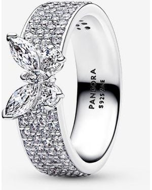 PANDORA Sparkling Butterfly Bold Ring - Metallic
